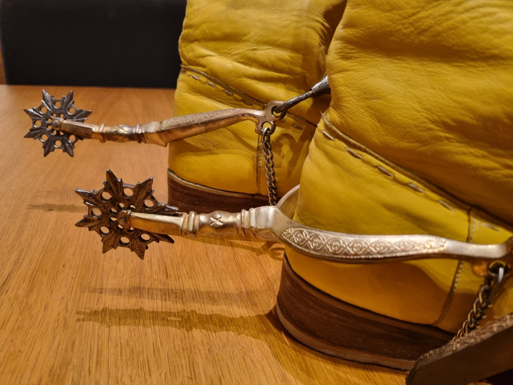 Ostrogi na butach szlachcica